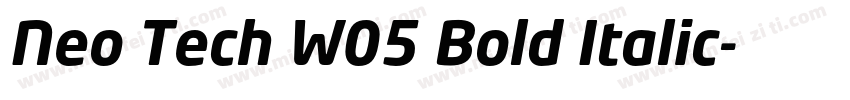 Neo Tech W05 Bold Italic字体转换
